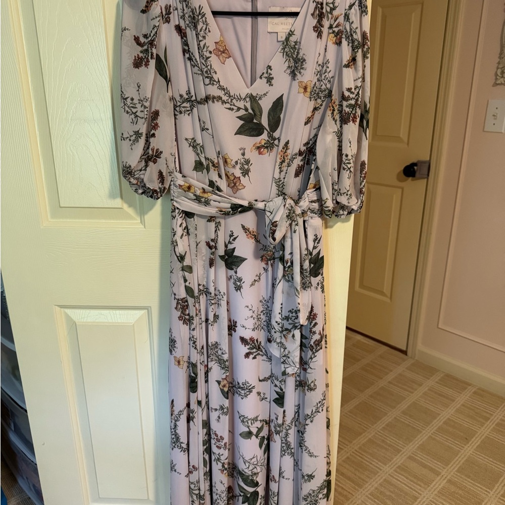 Floral Maxi Dress in Lavender